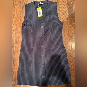 Steve Madden Navy Striped dress nwt medium